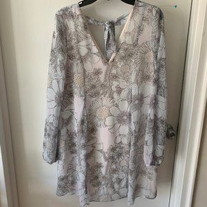 BCBGeneration Blue Floral Print Dress